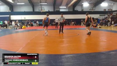 149 lbs Quarterfinal - Brandon Sauter, Franklin And Marshall vs Thomas VonEschenbach, USMAPS
