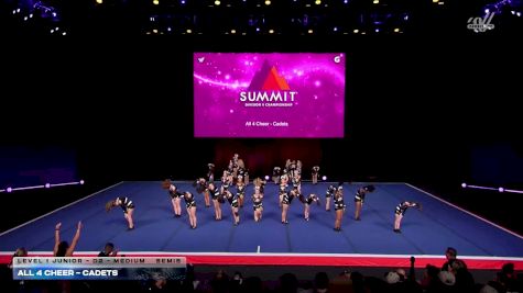 All 4 Cheer - Cadets [2026 L1 Junior - D2 - Medium Semis] 2026 The D2 Summit