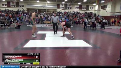 JV-32 lbs Quarterfinal - Dalton Downing, Nashua-Plainfield vs Logan Hargrafen, Cedar Rapids Kennedy