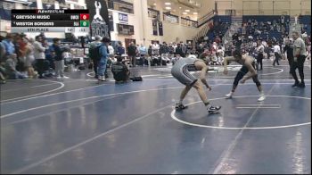 145 lbs 5th Place - Greyson Music, Bishop McDevitt vs Weston Borgers, Blair Academy