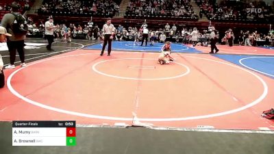 55 lbs Quarterfinal - Asher Mumy, Barnsdall Youth Wrestling vs Austin Brownell, Salina Wrestling Club