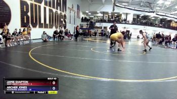 207 lbs Round 6 (16 Team) - Archer Jones, McKendree University vs Jamie Shapton, West Liberty University