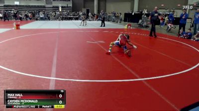 75 lbs Semis & 1st Wrestleback (8 Team) - Max Hall, TMBWWG vs Cayden McDonald, Hutchinson