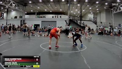 132 lbs Semis (4 Team) - Sean Garretson, Cavalier WC vs Kimoni Giles, South Side WC Black