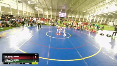 125 lbs Finals (2 Team) - Delanie Knight, Utah Red vs Madalyn Hatch, Team Wyoming