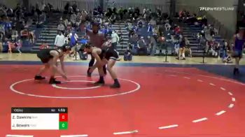 135 lbs Quarterfinal - Zeb Dawkins, Roundtree Wrestling Academy vs James Bowers, Storm Wrestling Center