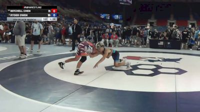132 lbs 7th Place Match - Mitchell Chen, Pennsylvania vs Ryder Owen, Washington