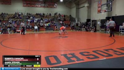 125 lbs Semifinal - Roberto Camacho, Neosho County Community College vs Kaden Spragis, Pratt Community College