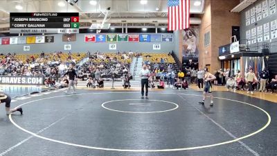 125 lbs Cons. Semi - Corey Gallivan, Coker vs Joseph Bruscino, UNC Pembroke