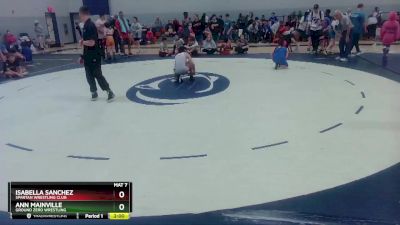 110-119 lbs Round 2 - Isabella Sanchez, Spartan Wrestling Club vs Ann Mainville, Ground Zero Wrestling