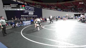 4A Boys 165 lbs Quarterfinal - Maverick Heimbuck, Scappoose Boys vs Liam Bennett, Philomath Boys