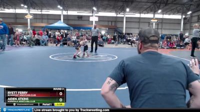 33-39 lbs Round 3 - Aiden Atkins, Homedale Wrestling Club vs Ryett Ferry, Blackfoot Wrestling Club