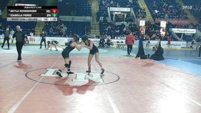 120 lbs Semifinal - Skyla Rodenhiser, Holliston vs Izabella Perez, Springfield Central (W)