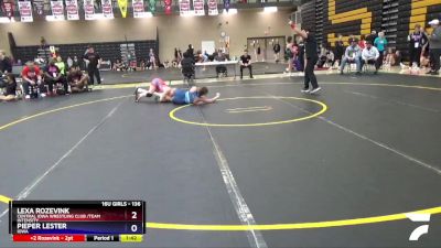 136 lbs Cons. Semi - Lexa Rozevink, Central Iowa Wrestling Club /Team Intensity vs Pieper Lester, Iowa