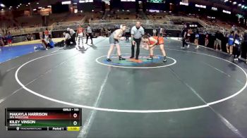 155 lbs Cons. Round 2 - Kiley Vinson, Harmony vs Makayla Harrison, RPA Wrestling