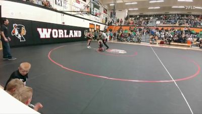 90-97 lbs Round 1 - Oakley Pedraza, Worland Middle School vs Janessa Cook, Powell Middle School