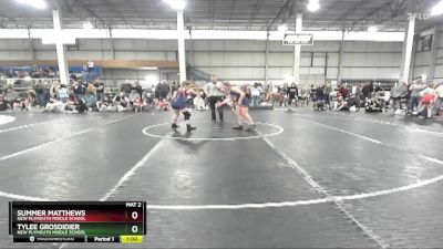 132 lbs Cons. Round 2 - Tylee Grosdidier, New Plymouth Middle School vs Summer Matthews, New Plymouth Middle School