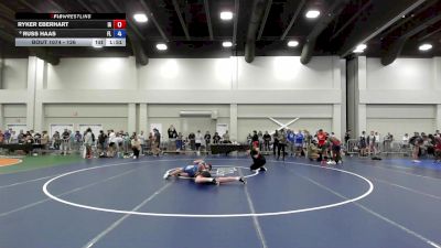 126 lbs Champ. Round 2 - Ryker Eberhart, IA vs Russ Haas, FL