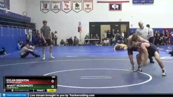 145 lbs Quarterfinal - Wyatt McDermott, Thermopolis vs Dylan Brenton, Natrona County