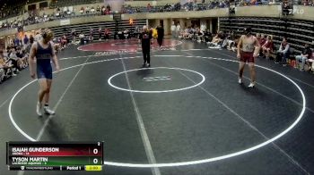 215 lbs Round 1 (4 Team) - Isaiah Gunderson, Anoka vs Tyson Martin, LaCrosse Aquinas