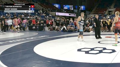 126 lbs Cons. Sub-rd Of 32 - Peyton Schoettle, Indiana vs Brody Gossen, South Dakota