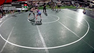 100 lbs Cons. Sub-semis - Lucas Dunn, Oregon vs Hagen Carpenter, Idaho