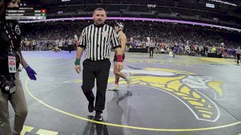 D1-138 lbs Champ. Round 1 - Gabe Gibbons, Wyandotte Roosevelt vs Logan Tourville, Cousino HS