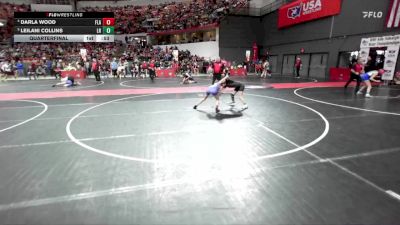 95 lbs Quarterfinal - Leilani Collins, Laona/Wabeno Rebels vs Darla Wood, Flambeau