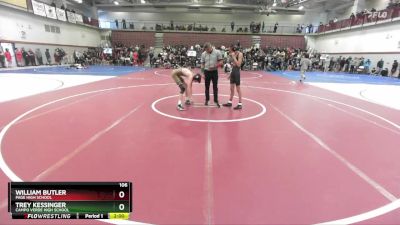 106 lbs Champ. Round 2 - Trey Kessinger, Campo Verde High School vs William Butler, Page High School