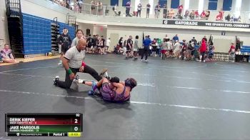 92 lbs Round 5 (6 Team) - Jake Margolis, Florida Punishers vs Derik Kiefer, West Forsyth WC