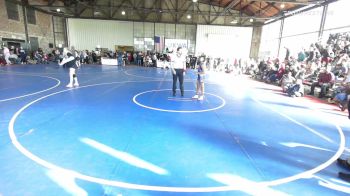 95 lbs Rr Rnd 3 - Braelynn Hall, Hurricane Wrestling Academy vs Kinsley Leach, Hilldale Youth Wrestling Club