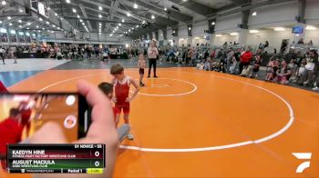 55 lbs Champ. Round 1 - Kaedyn Hine, Fitness Fight Factory Wrestling Club vs August Maciula, G580 Wrestling Club