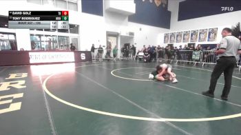 126 lbs Cons. Round 2 - Tony Rodriguez, Monache vs David Golz, Trabuco Hills