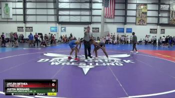 132 lbs Round 1 (3 Team) - Jaylen Bethea, NC PRIDE ELITE vs Justin Bernard, LANDSTOWN WRESTLING CLUB