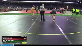 Girls - 170 lbs Semifinal - Khloe Williams, Clio HS vs Lexie Andree, Fremont HS