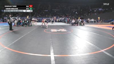 6A/5A Girls 155 Quarterfinal - Khadijah Tabib, Dallas Girls vs Amari Meilicke, Crater Girls