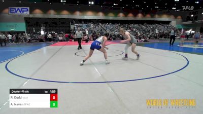 135 lbs Quarterfinal - Rose Mary Dodd, Temescal Canyon vs Avery Naven, Elite Force Wrestling Club