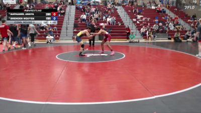 138 lbs Cons. Round 3 - Nathaniel Anaya, 208 Badgers Wrestling Club vs Brenden Nguyen, Fighting Squirrels Wrestling Club