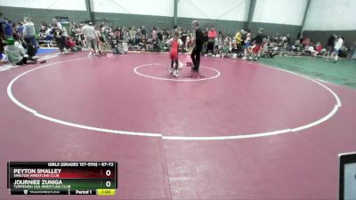 67-72 lbs Round 5 - Peyton Smalley, Shelton Wrestling Club vs Journiee Zuniga, Toppenish USA Wrestling Club