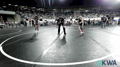 90 lbs Quarterfinal - Henry Hibdon, Barnsdall Youth Wrestling vs AnTerryo Banner, Hurricane Wrestling Academy