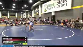 124 lbs Round 2 (6 Team) - Shayla Doran, NW Iowa Angry Alpacas vs Gracie Leslie, Grit And Grace