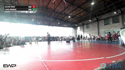 126 lbs Round Of 16 - Blake Wind, Henryetta Knights Wrestling Club vs Luke Mendez, North Desoto Wrestling Academy