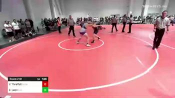 195 lbs Round Of 32 - Vincent Threlfall, Snow Canyon High vs Zackery Leon, Xcel