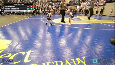 40 lbs Rr Rnd 1 - Koen Goodin, Cowboy Wrestling Club vs Henrik Goodgion, Chandler Takedown Club