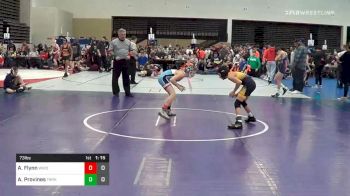 73 lbs Prelims - Aiden Flynn, Wisconsin Red MS vs Alex Provines, Triumph Maize MS