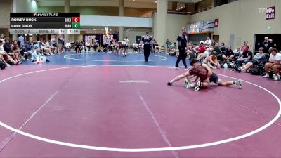 144 lbs Placement Matches (32 Team) - Cole Gros, BRAWL Black vs Rowdy Duck, Guerilla WC