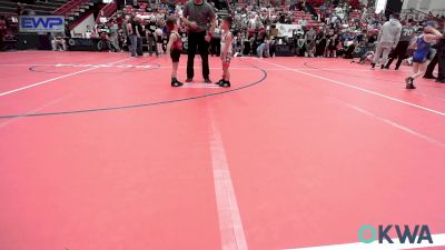 45 lbs Round Of 16 - Kross Kemble, Ponca City Wildcat Wrestling vs Case Williams, Barnsdall Youth Wrestling