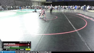 93 lbs Cons. Semi - McKinley Anderson, Washington vs Janae Vasquez, Victory Wrestling-Central WA