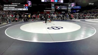 100 lbs Cons. Rd Of 64 - Isaiah Balderrama, AZ vs Casey Koerner, IL