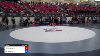 105 lbs Semis - Rianne Murphy, Wyoming Seminary Wrestling Club vs Ashley Naranjo, Ascend Wrestling Academy